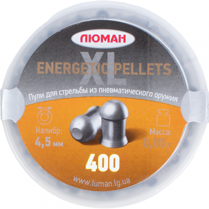 Пуля пневматическая ENERGETIC PELLETS XL, 0,85 гр, 4,5 мм (400 шт.) 00148291 Пуля пневматическая ENERGETIC PELLETS XL, 0,85 гр, 4,5 мм (400 шт.) 00148291